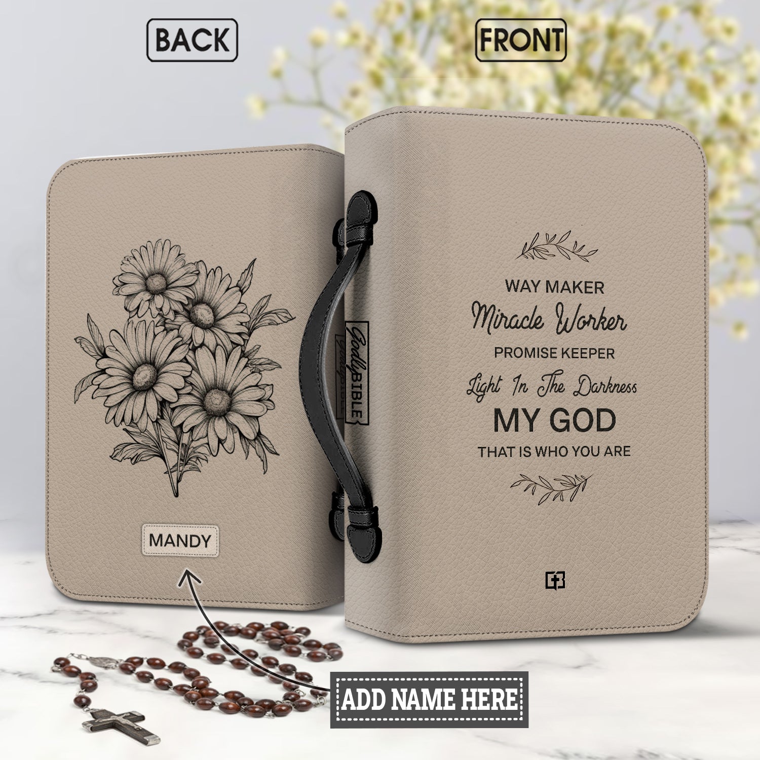 Way Maker Miracle Worker TTRZ0111004Y Bible Cover - Godly Bible