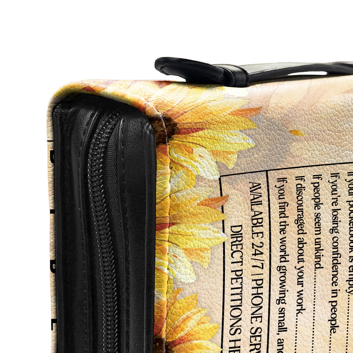 Bible Emergency Number Butterfly Sunflower DNRZ0311001Y Bible Cover ...