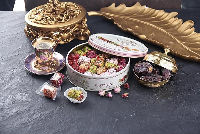 Zaitoune Premium Turkish Delight - Handcrafted from Turkey with Authentic Flavor - Perfect for Dessert Snack or Gift, 250G - Babanuj product image