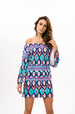 Beach Dress Plus Size Off Shoulder Bohemian