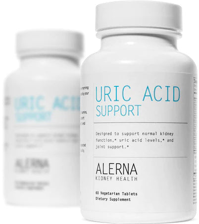 Alerna Kidney Health's Uric Acid Support is formulated to support joint health and uric acid balance.