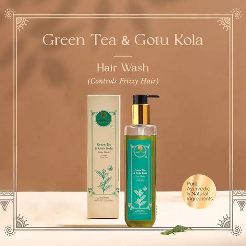 GreenTea & Gotu Kola Hair Wash - Ashpveda