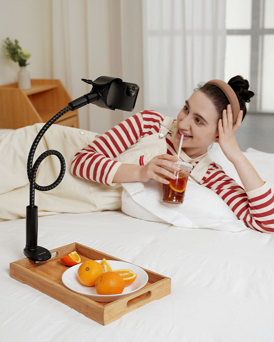 Lamicall Gooseneck Phone Holder for Bed - Overall Length 38.6in, Flexi