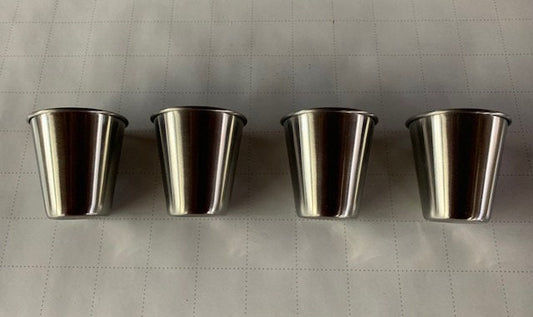 2.5 oz. Metal Shot Glasses