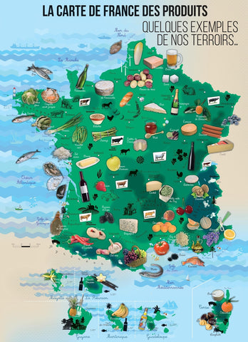 carte gastronomie francaise