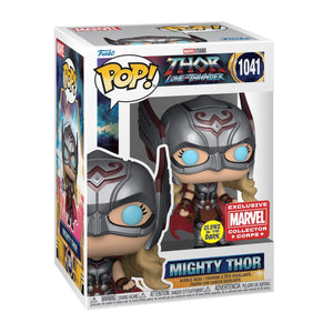 Mighty Thor GITD Funko Pop! MARVEL EXCLUSIVE - Jingle Truck Toys - Plush Thor
