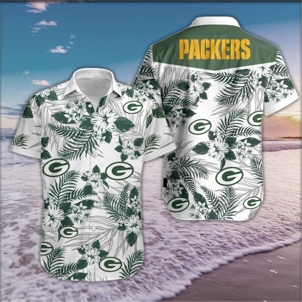 Green Bay Packers Hawaii Shirt Hawaiian Shorts Beach Short Sleeve