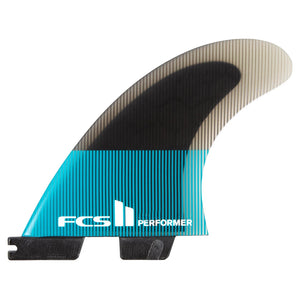 FCS II Accelerator PC Tri Fin Set - Large - red/black - Down the