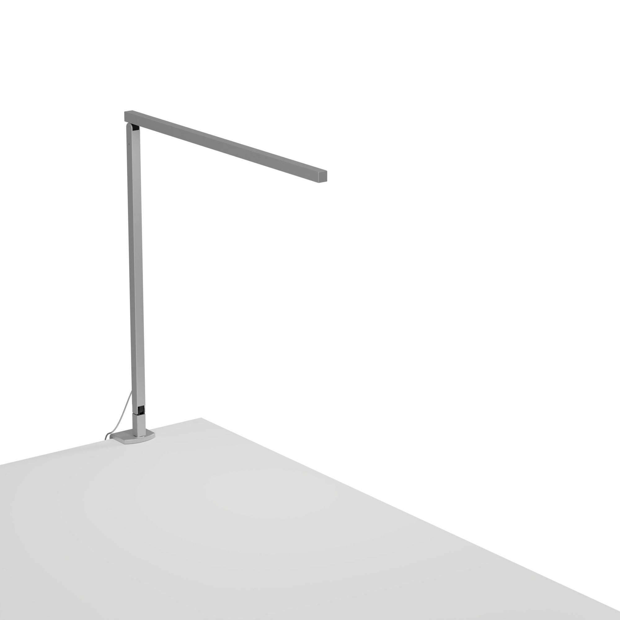 Z-Bar Solo Desk Lamp Gen 4 Daylight White Light Silver Desk Clamp by Koncept