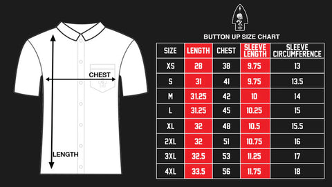 BUTTON UP SIZE CHART