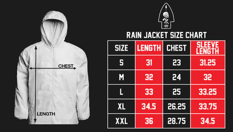 Storm Breaker Size chart