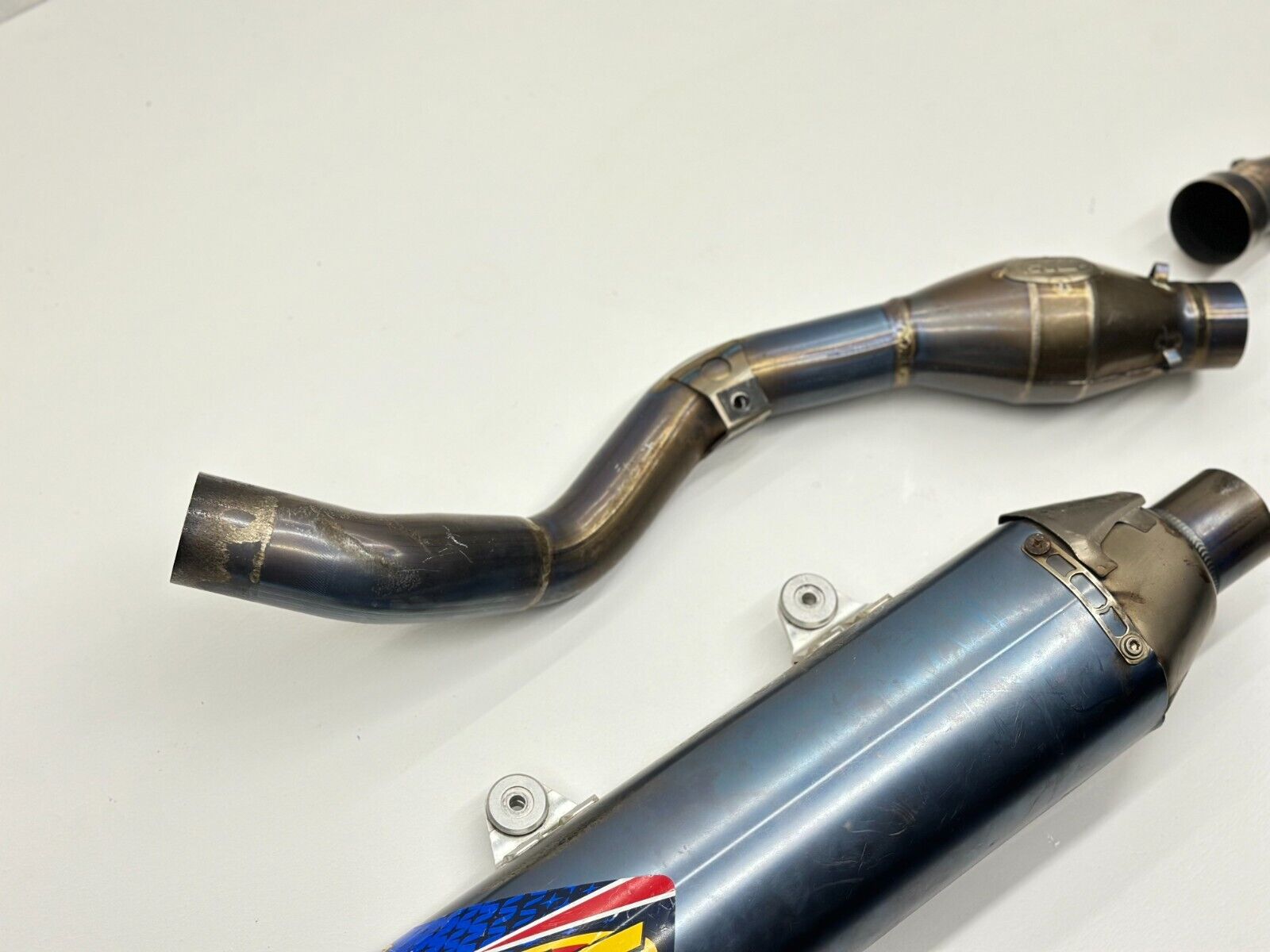 2018 KTM 450 SXF FMF Titanium Full Exhaust System Header Pipe Assembly Husqvarna