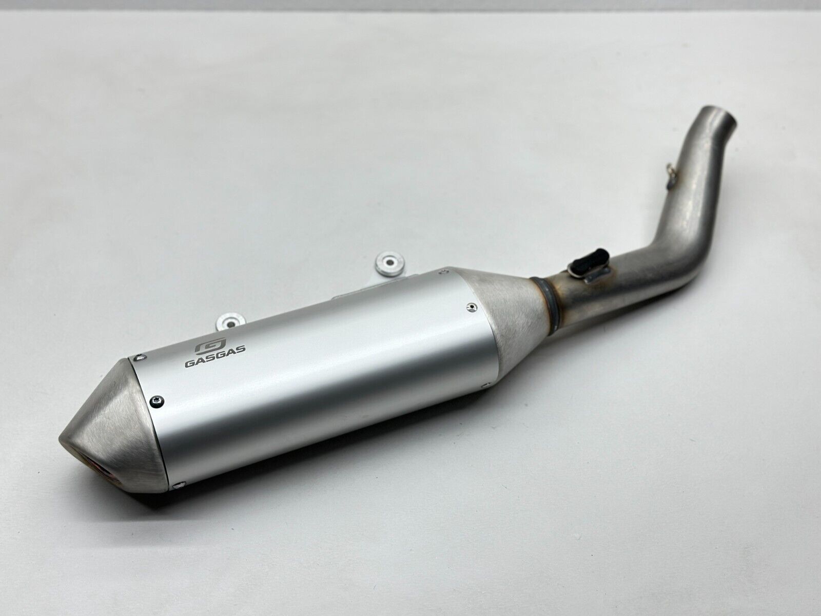 New 2024 GasGas MC450F Exhaust Muffler Silencer Pipe Silver A54105279000 KTM MC