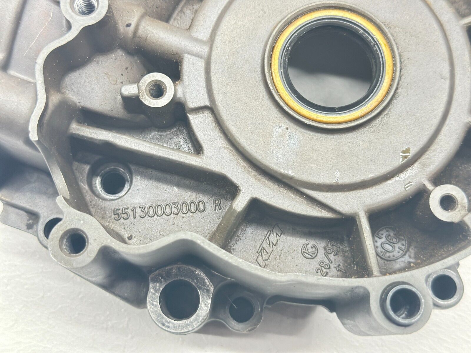 2008 KTM 300XC Left Side Engine Crankcase Engine Motor Half Case Bottom End XC