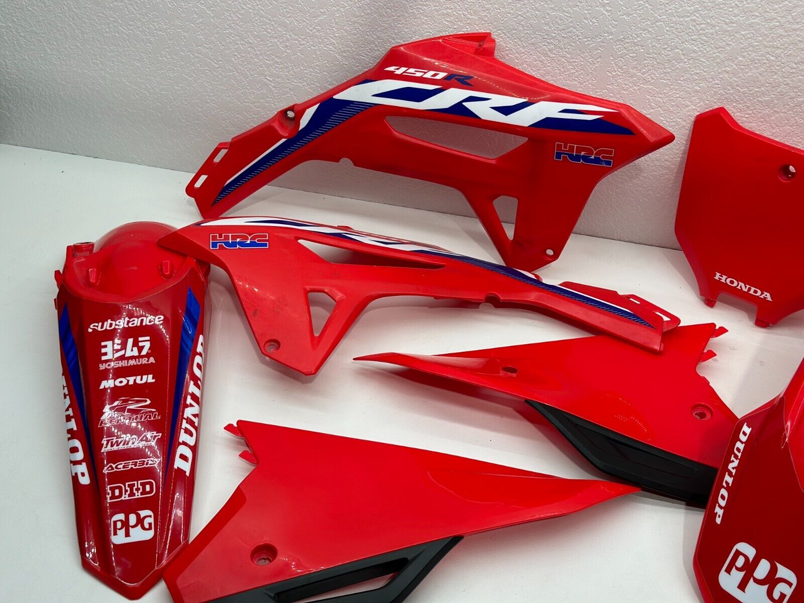 2022 Honda CRF450R Plastics Set Red Shrouds Kit Fenders Protector OEM CRF 450R
