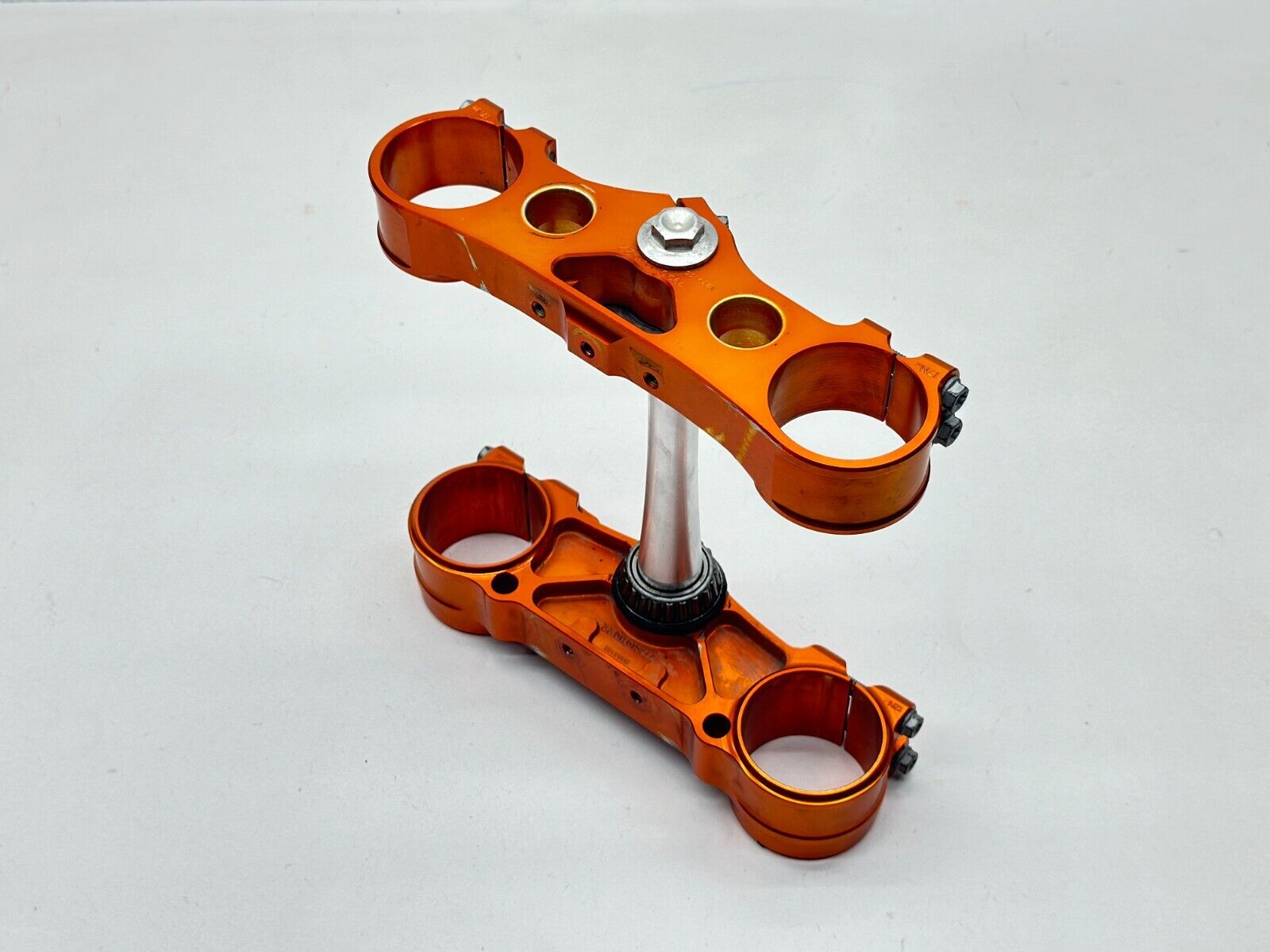 2018 KTM 450SXF Triple Tree Clamp Orange Billet Steering Stem Bar Mounts 450 SXF