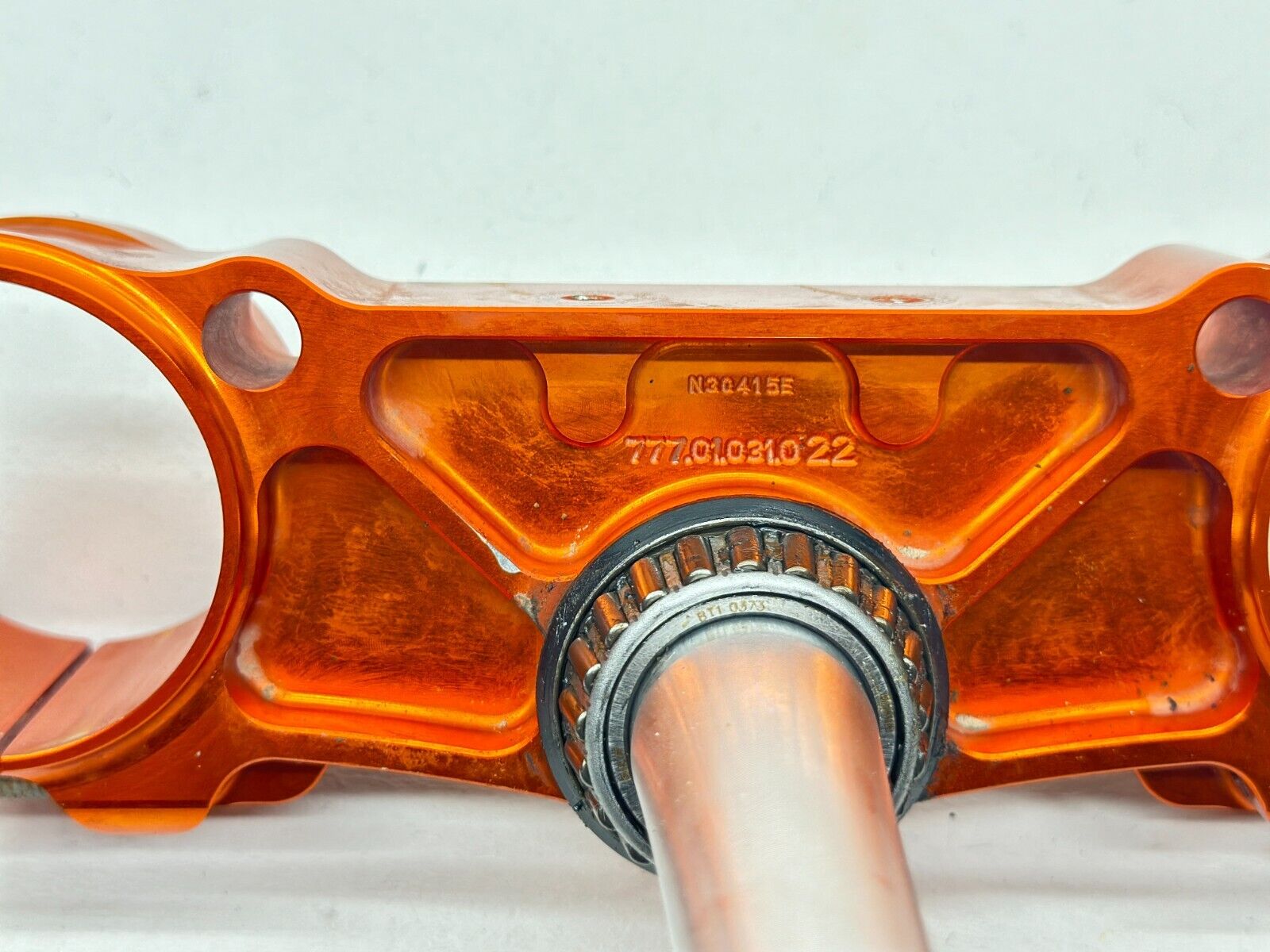 2018 KTM 450SXF Triple Tree Clamp Orange Billet Steering Stem Bar Mounts 450 SXF