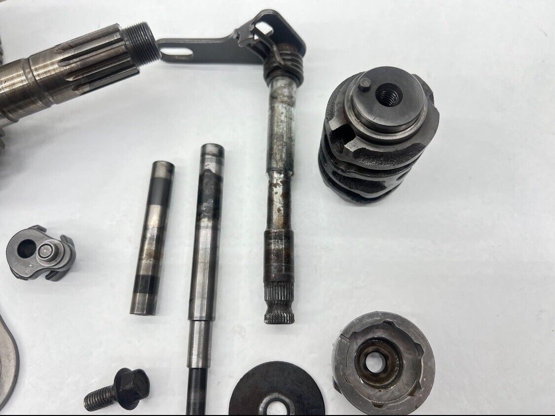 1986 Honda CR500 Transmission Gears Shaft Shift Fork Dog Drum Main Counter Set R