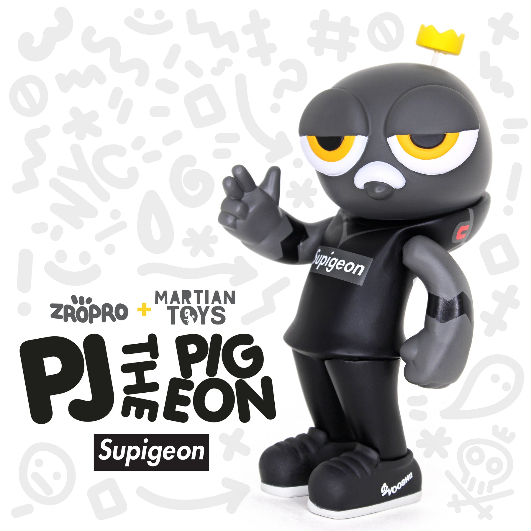 Pj The Pigeon Teq Supigeon Edition By Zero Productivity X Quiccs X Ma Martian Toys