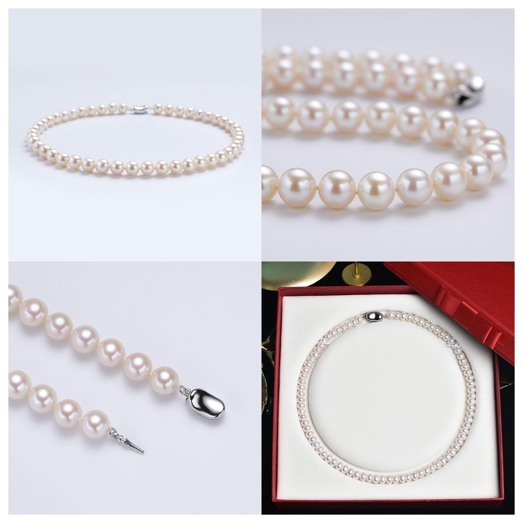 7-8mm White Freshwater Pearl Necklace – Kira LaLa