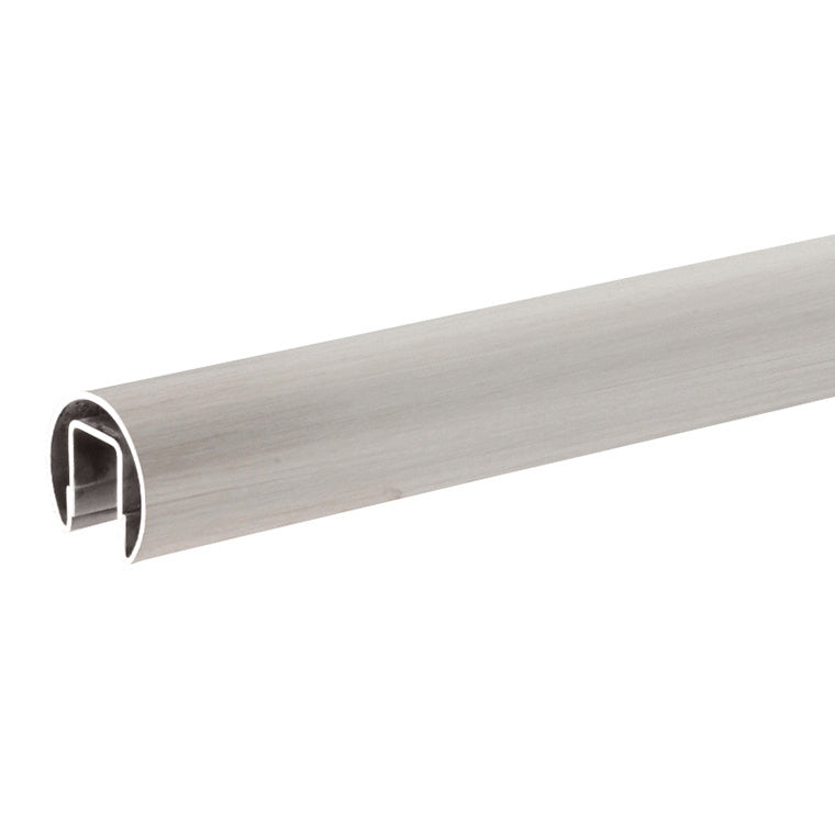 CRL Stainless 1.66" Premium Cap Rail for 1/2" Glass - 120"