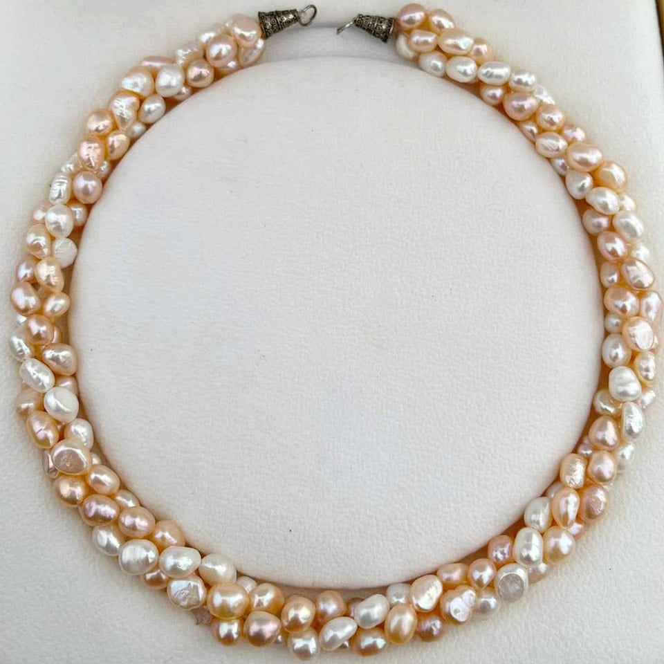 Rare Round White Freshwater Pearl Necklace – Mangatrai Gems & Jewels Pvt Ltd
