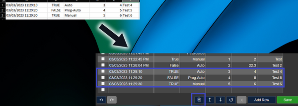 AVEVA PI Vision Custom Symbol Manual Data Entry with Input Table Copy Paste from Excel