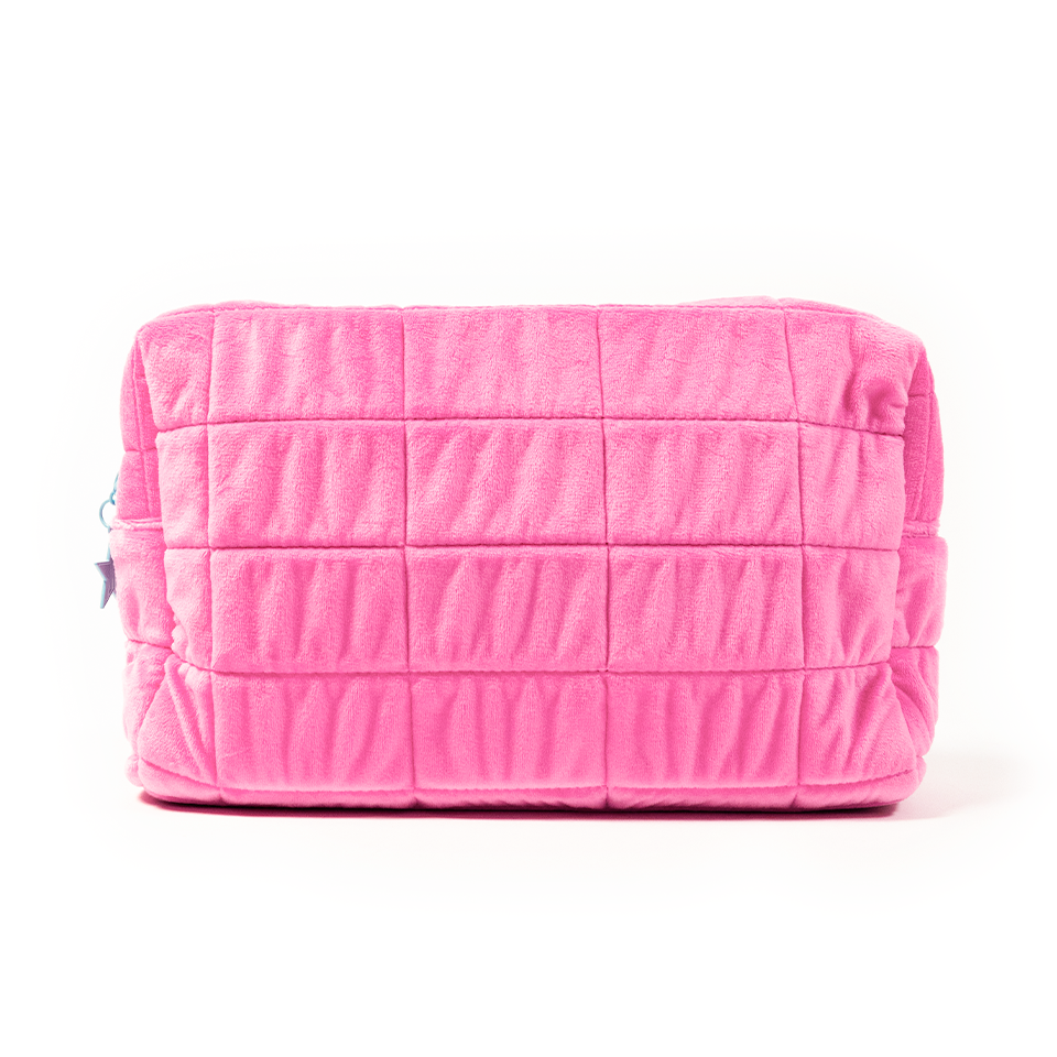 Rectangular Makeup Bag in Pink