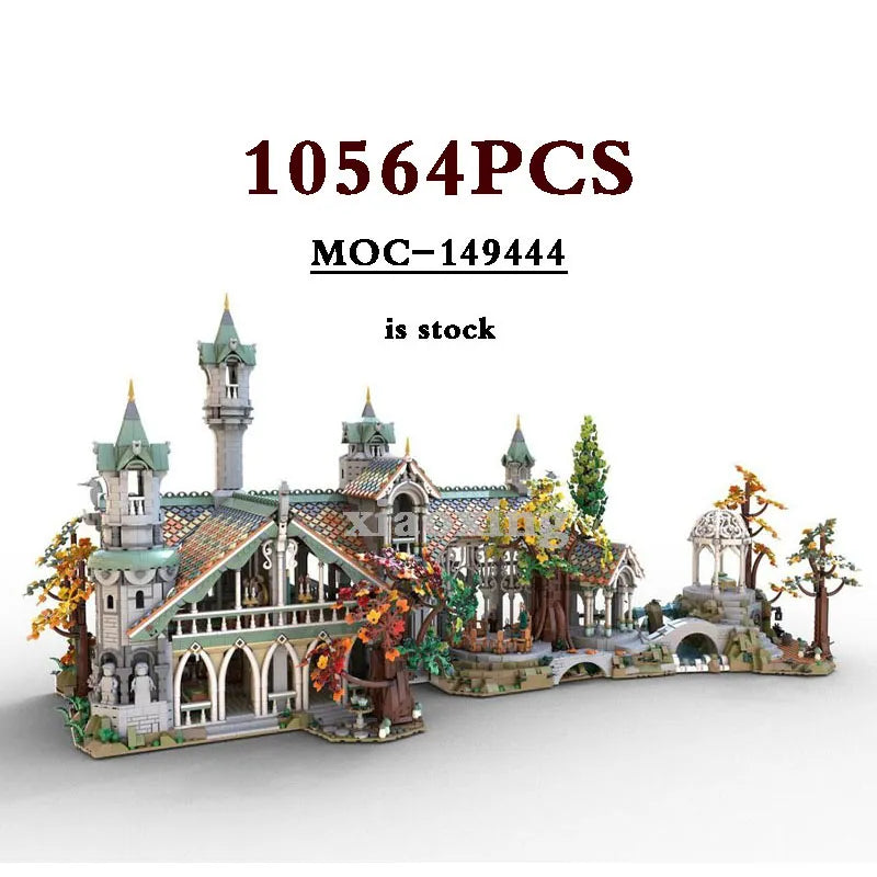 MOC NON 2023 MOC-149444 Medieval Building Model 10316 Kingdom Extension MOC-151016 Last Family Home Building Block Toys