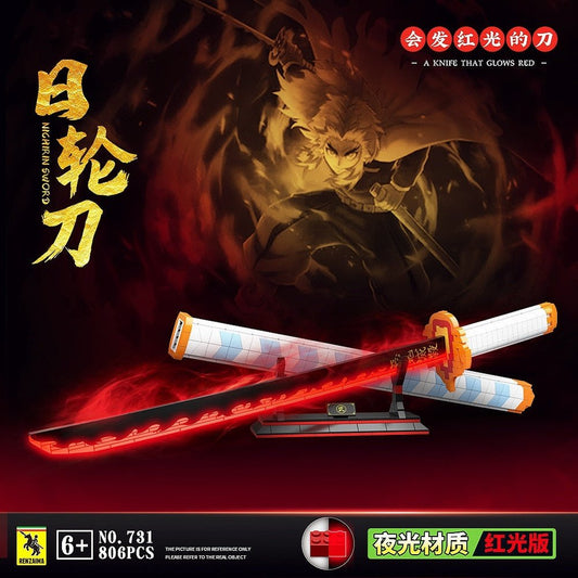 Creative White Broadsword Knife Weapon Bricks Model: An Anime Toy Gift For  Boys - Build & Play! - Temu