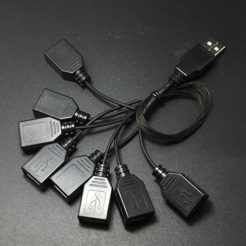 MOC Compatible LED Lighting Set DIY toys USB Adapter Cable 1 Male To 8/4 Female Outlets For Light Up The
