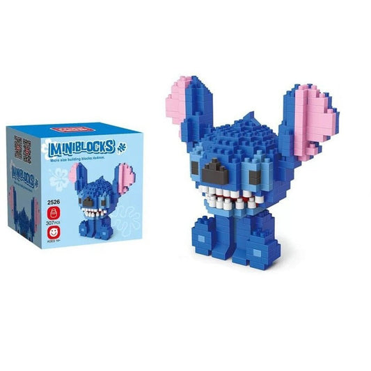 Custom MOC Same as Major Brands! 2882pcs+ 1044 Guitar Stitch Series Diamond  Building Block Micro Lilo &; Stitch Figure Cute 3D Model For Mini Bricks