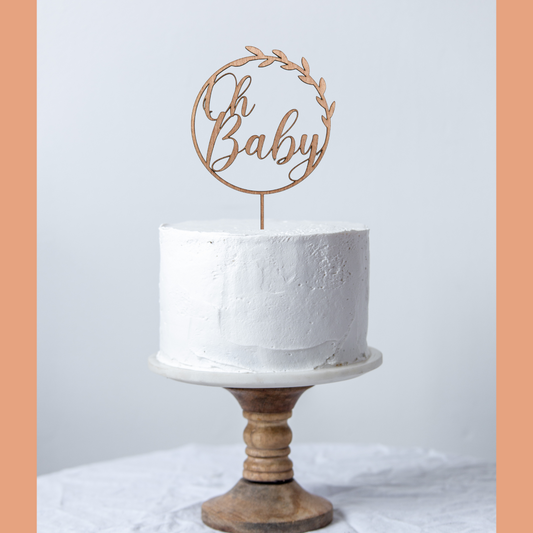 Oh Baby Cake Topper – Picturesque Laser Decor