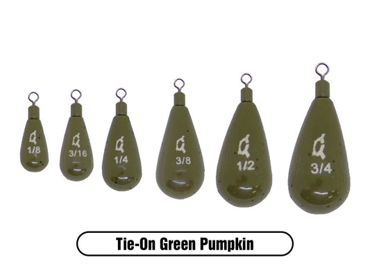 12 Tungsten Green Pumpkin Flipping Worm Fishing Weights – 1/8 1/4 3/8 1/2  Ounce – Dogma Escuela de Negocios