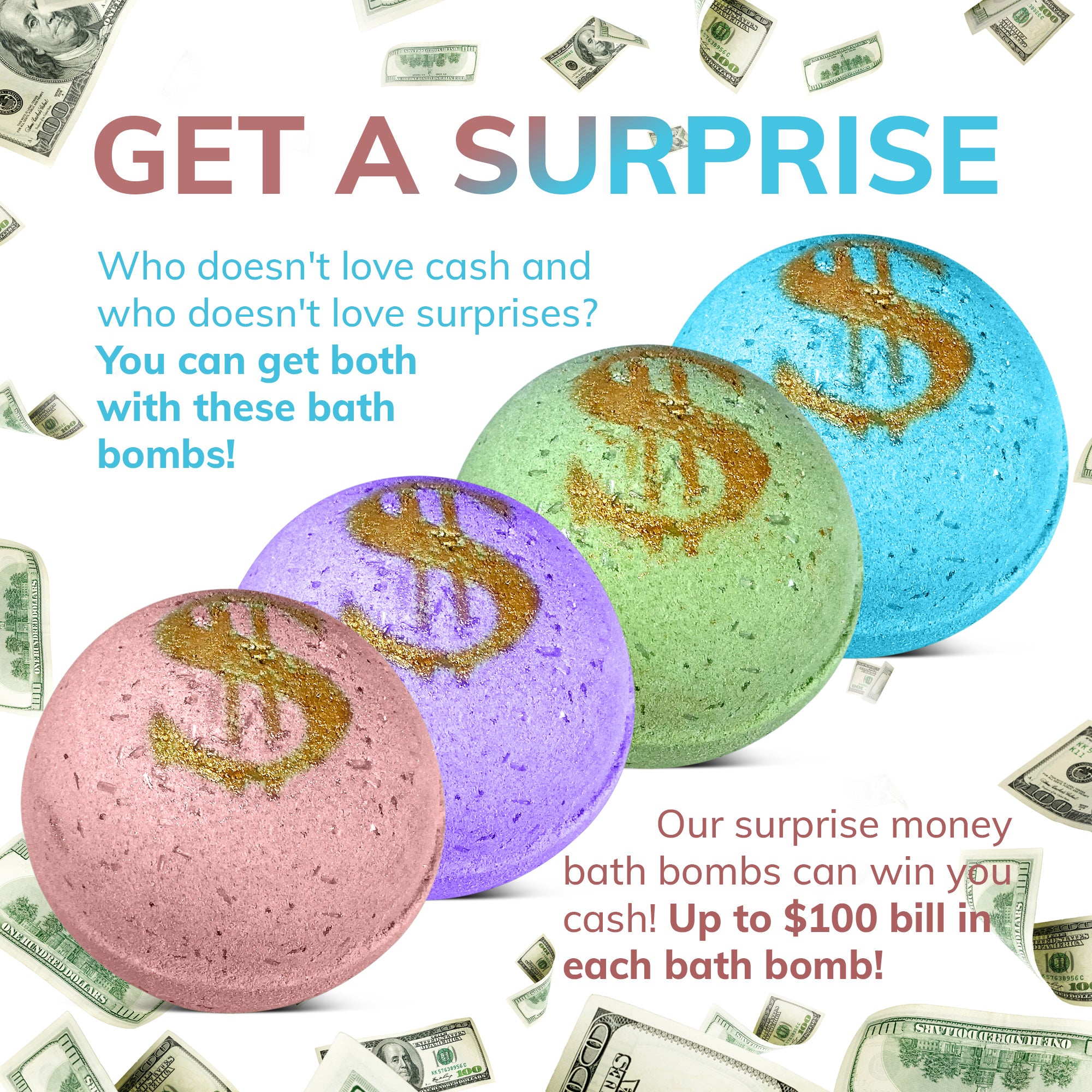 bath bomb cash