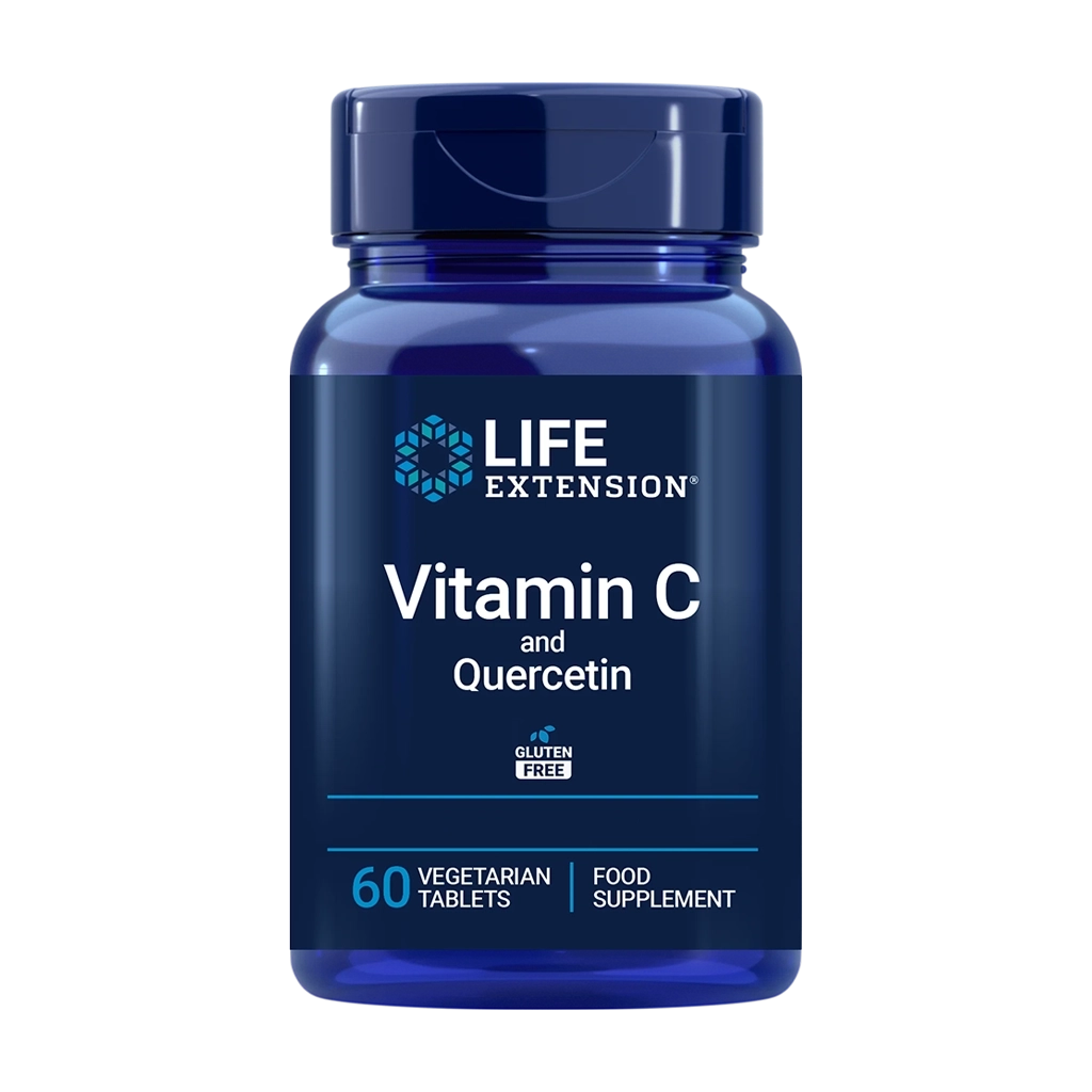 Vitamina C y Quercetina tabletas vegetarianas