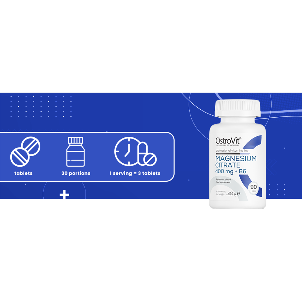Citrato de magnesio 400 mg + B6