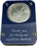 Custom engraved First Salute coin case, Made in the USA