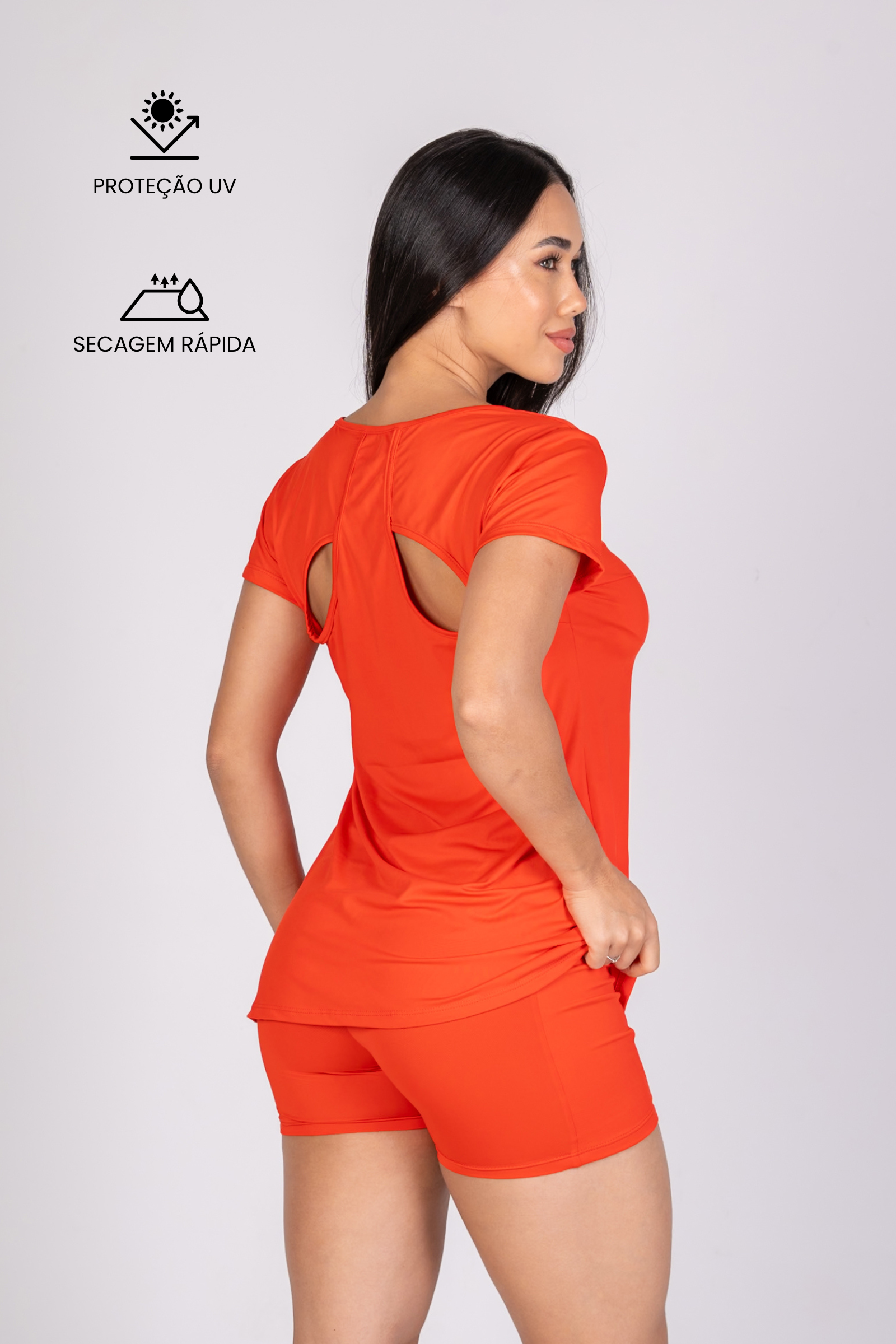 Camiseta Borboleta Soft Vermelha 2