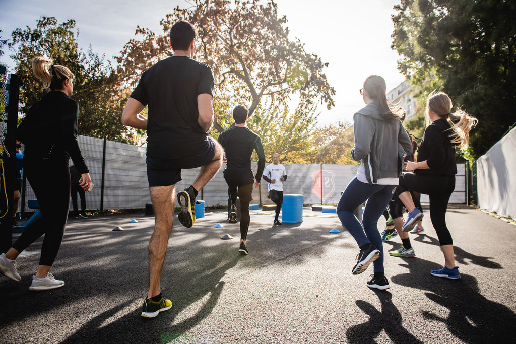 Group of people working out