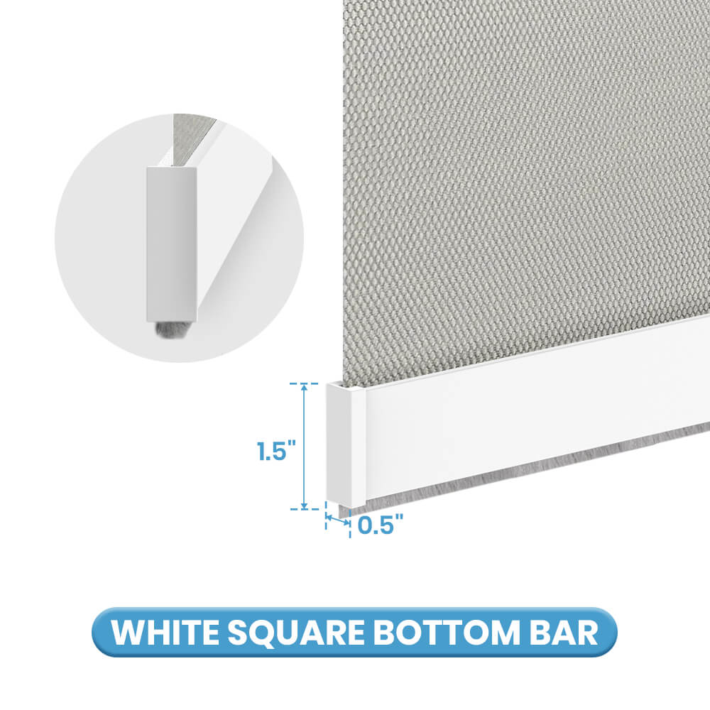 White Square Bottom Bar