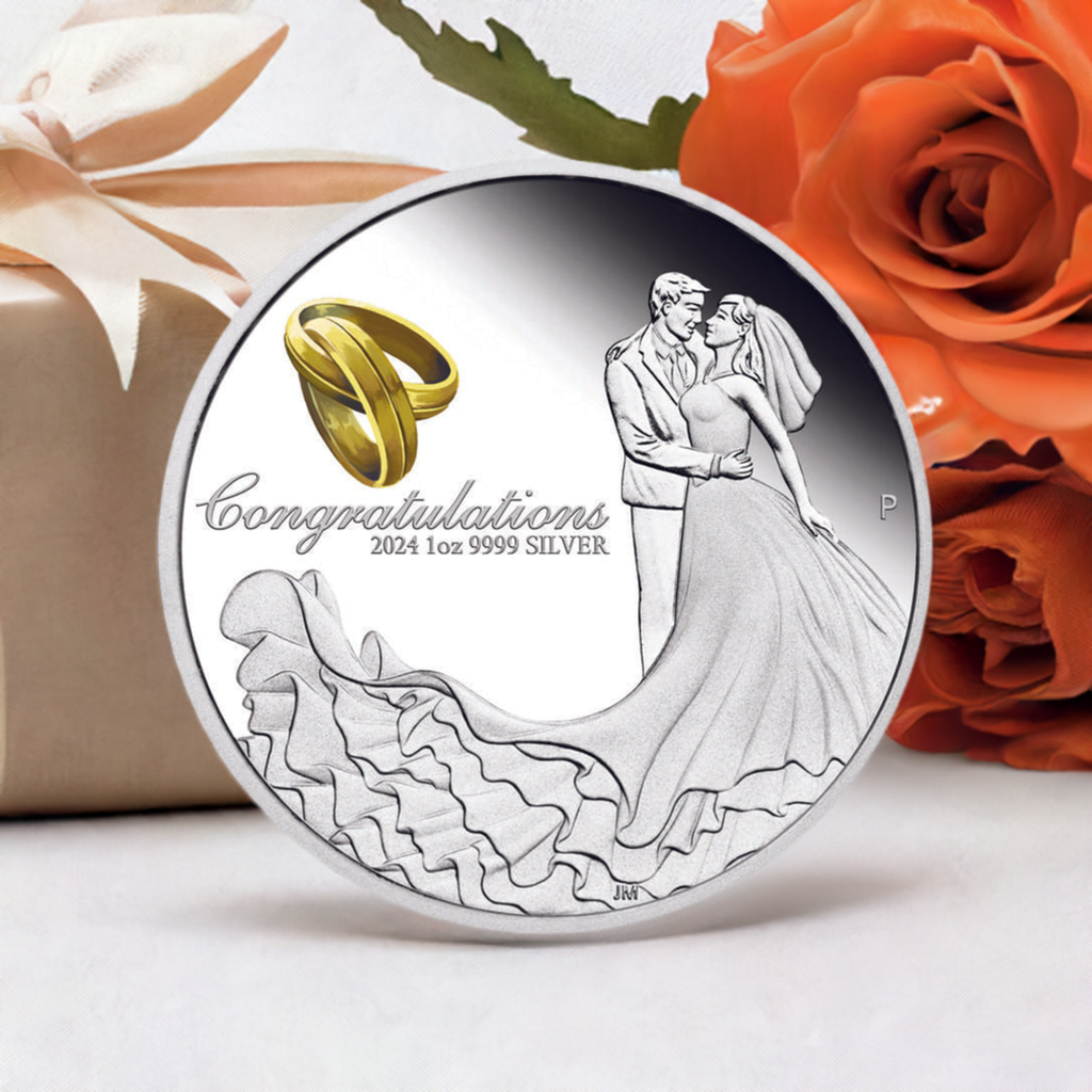 2024 Wedding 1 Oz Silver Proof Coin