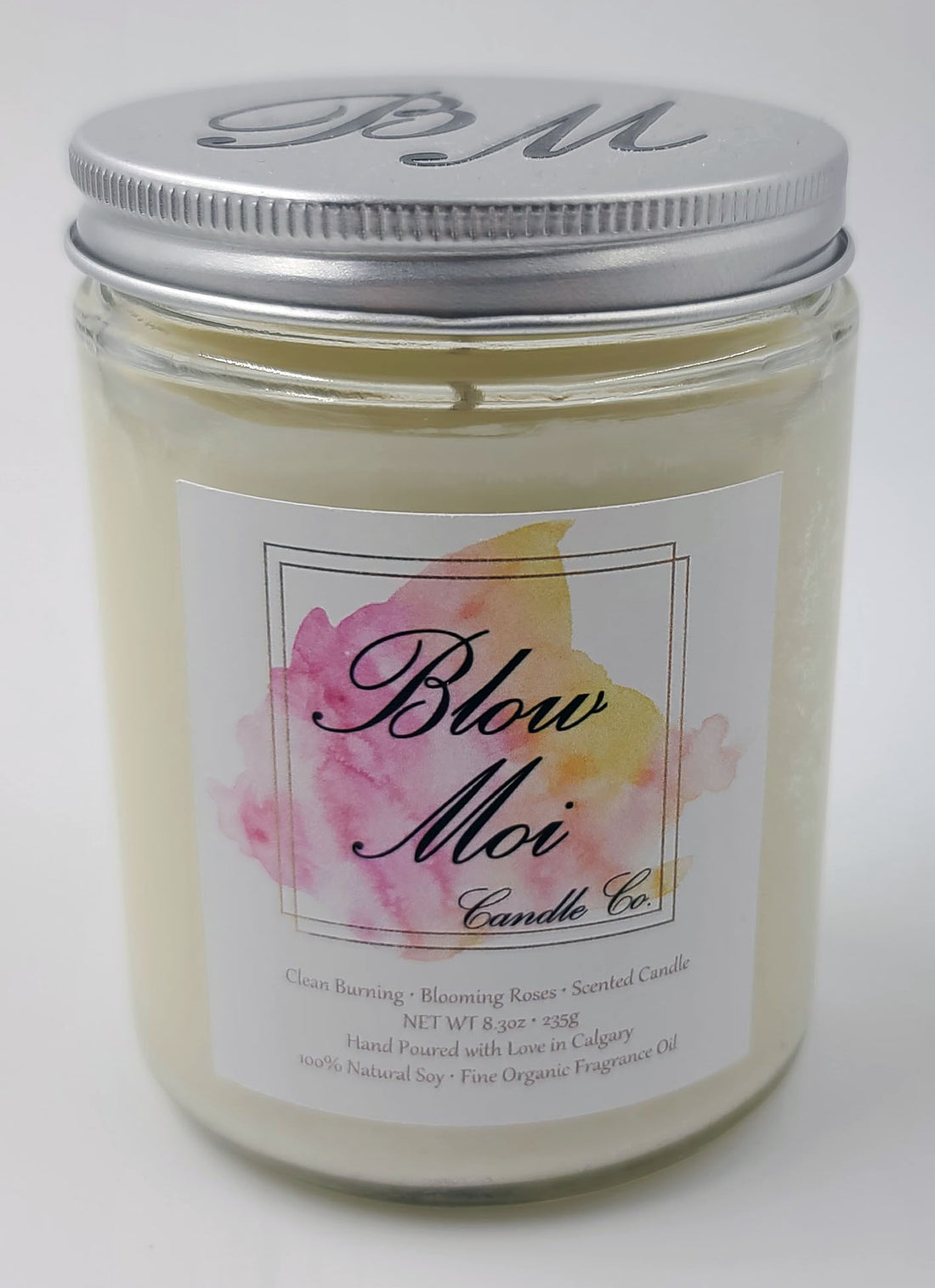 Rose Gold Metal Tin - 8oz - Scented Candle - ECO Cotton Wick – Blow Moi  Candle Co.