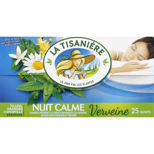 La Tisaniere Calm Night Tea, 25 Sachets, 37.5g - myPanier – France Direct