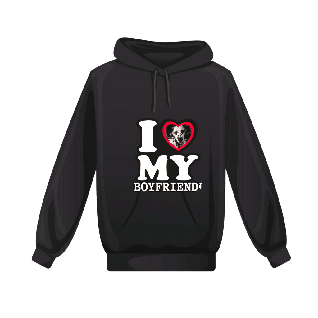 Personalized I Love My Girlfriend Sweatshirt with your photo as a gift