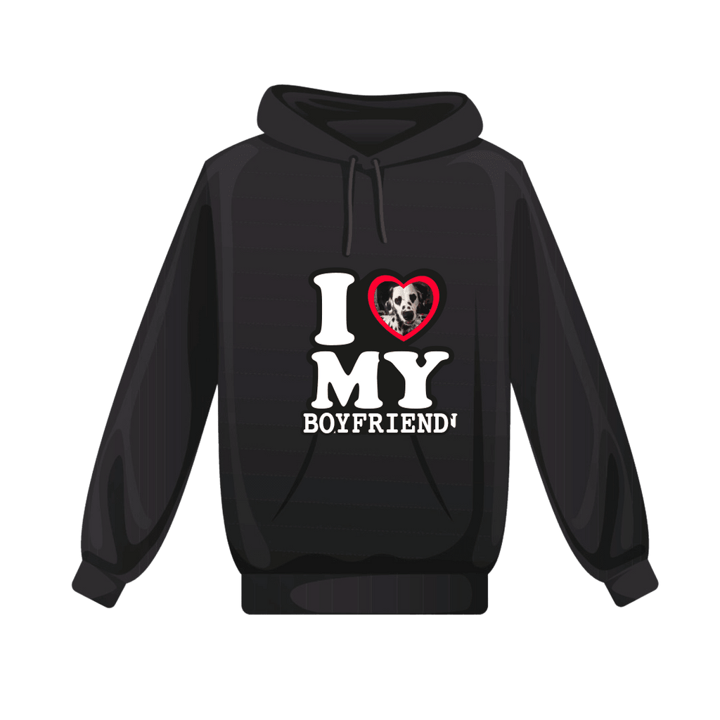 Personalized I Love My Girlfriend Sweatshirt with your photo as a gift