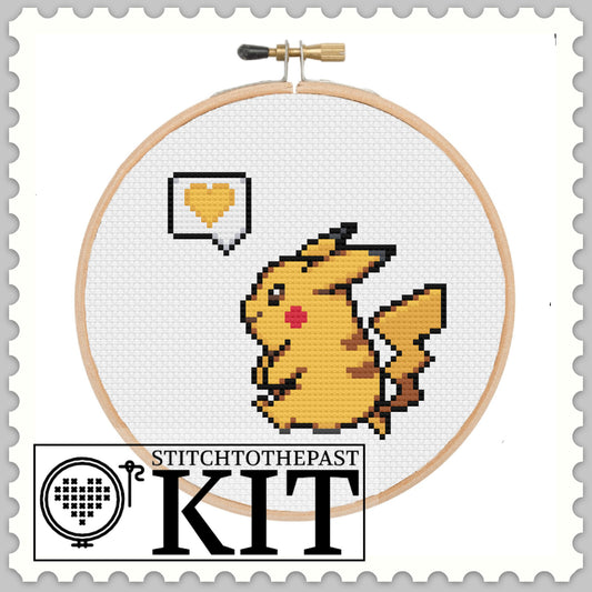 Pikachu Heart - Pokemon - Cross Stitch Pattern PDF Downloadable – Stitch To  The Past
