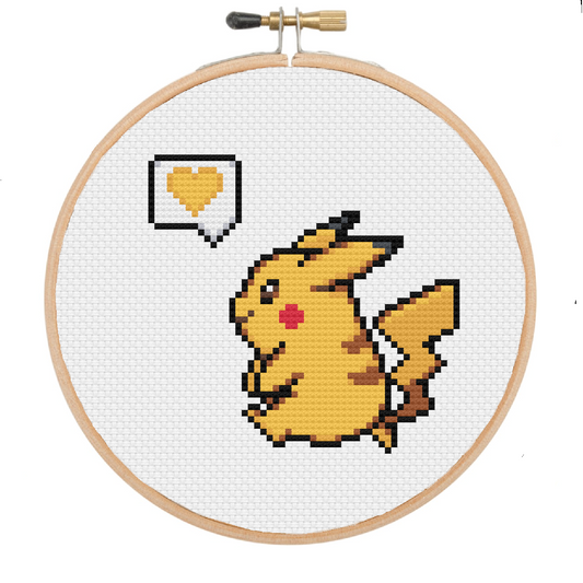 Pikachu - DIY Cross Stitch Kit – TheCloudFactory