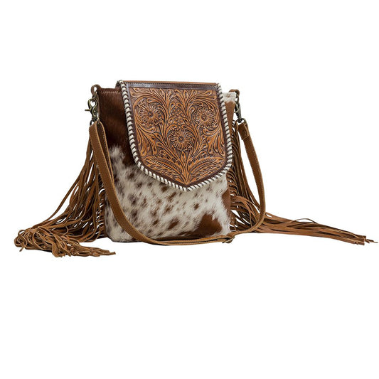 Myra Bags Romola Tooled Leather Western Bag Strap - Jackson's Western