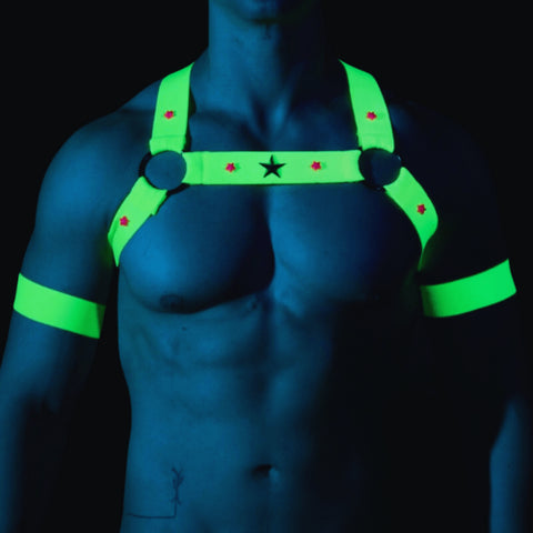 fluorescent-elastic-party-chest-harness